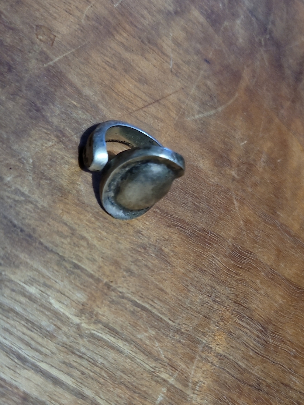 Vintage 925 Sterling Silver Saddle- Style Ring.  Size 7.0. 14 Grams